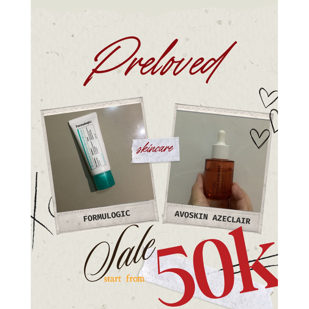 [SALE] Preloved Skincare Formulogic Cream Moisturizer Avoskin Azeclair Serum 100% Original