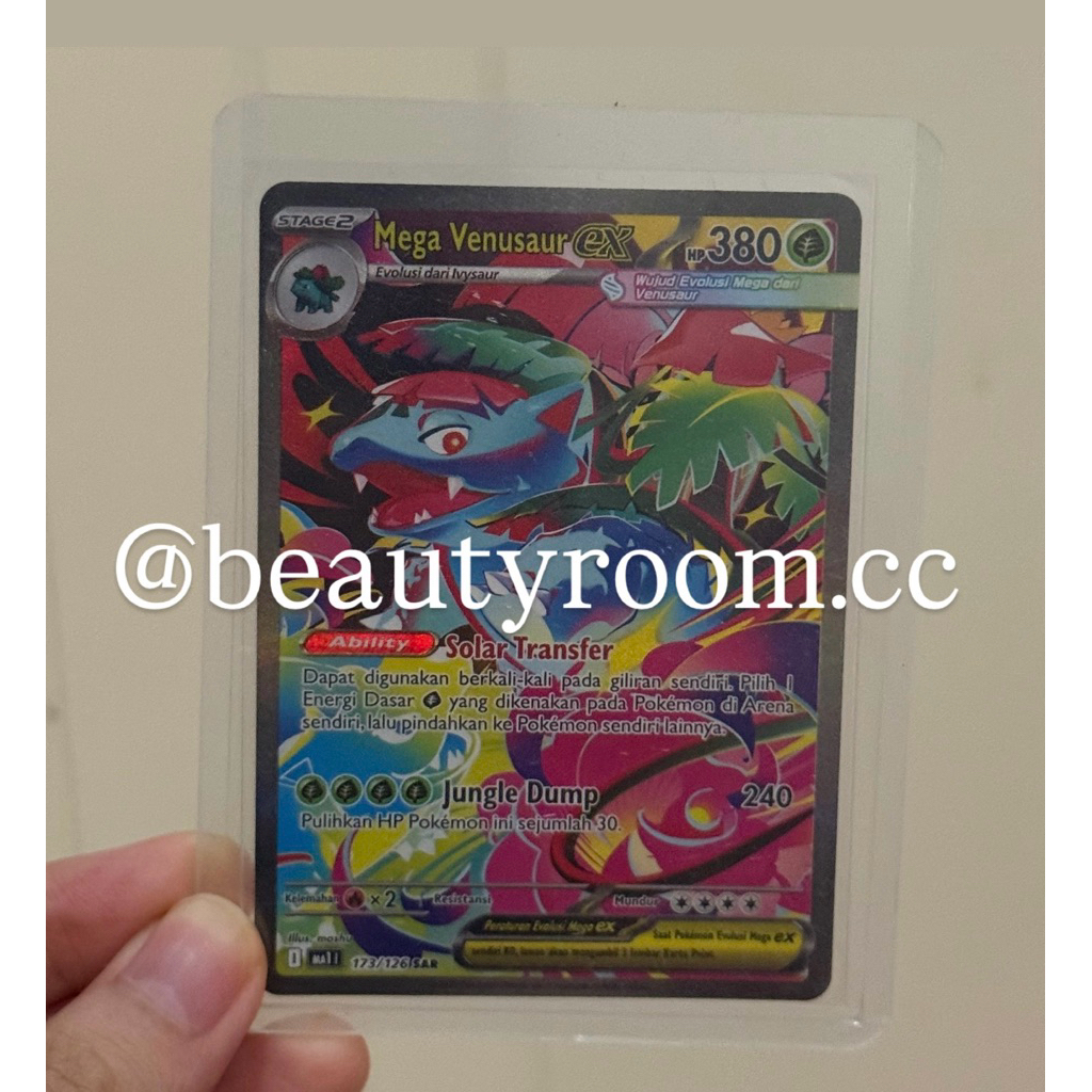 Mega Venusaur ex Sar pokemon TCG Indonesia