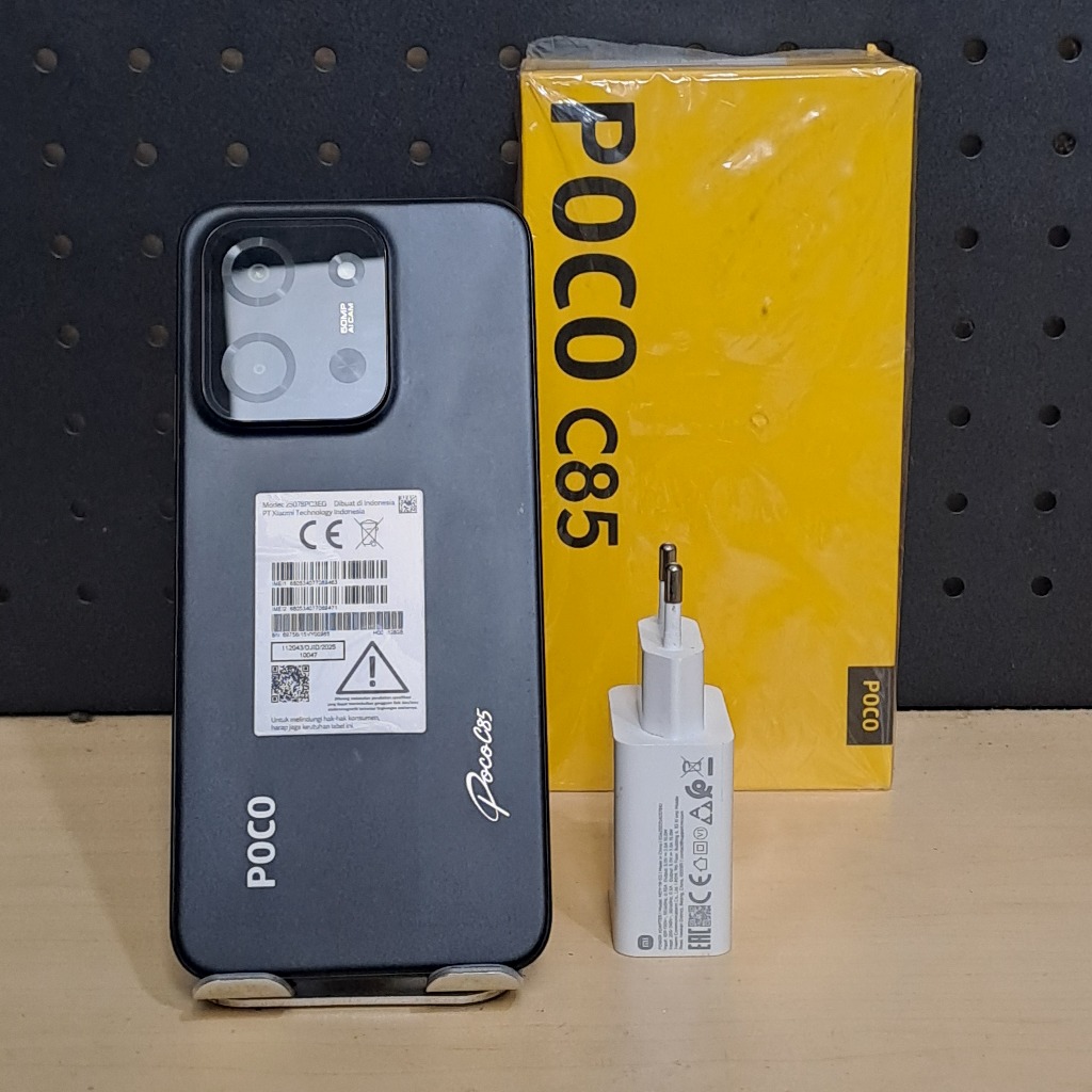 POCO C85 6/128GB SECOND FULLSET BERGARANSI