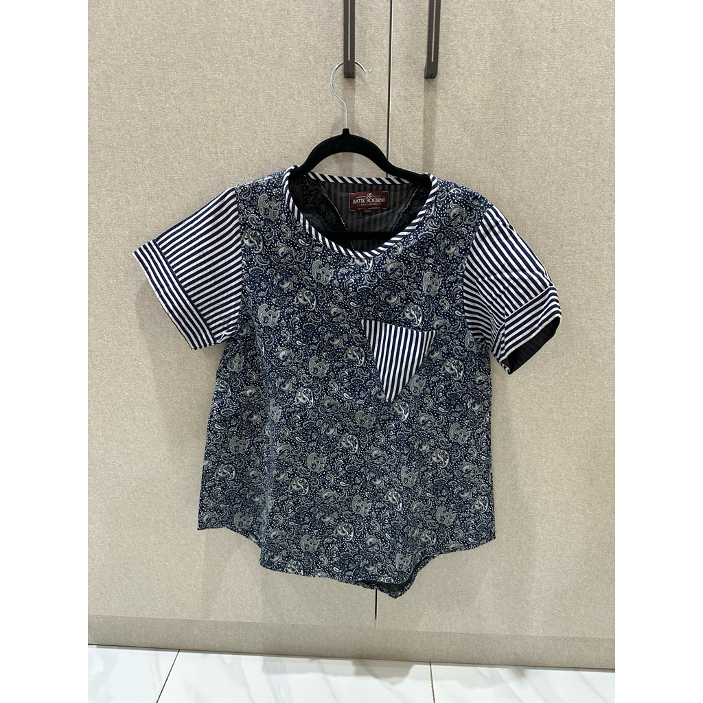Preloved Atasan Batik | Batik Blouse | Preloved Top Batik