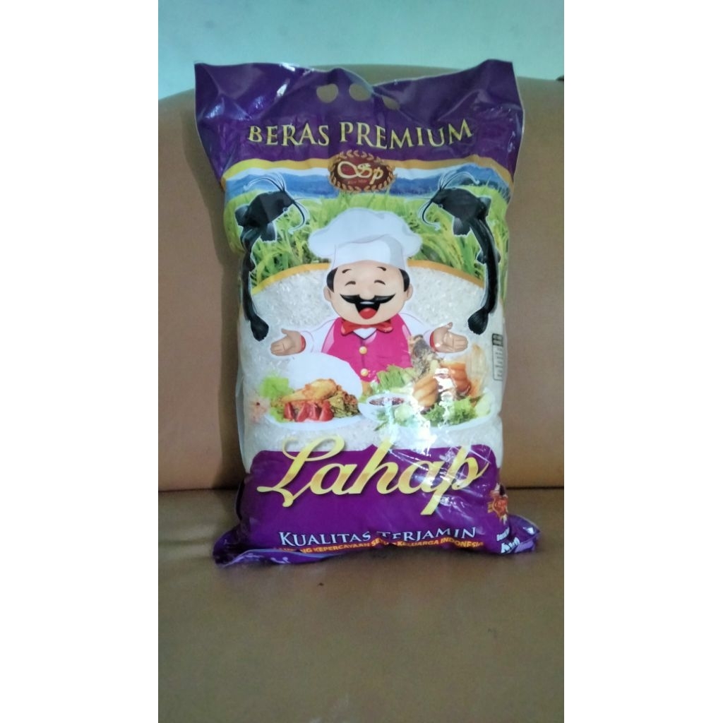 Beras Premium Lahap 5kg - Lembut, Harum, dan Gurih