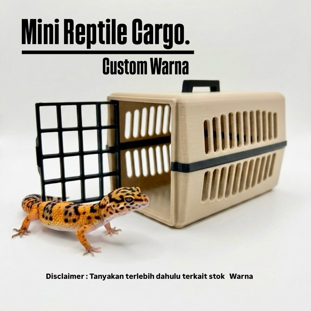 Mini kandang baby Gecko kodok bunglon custom warna