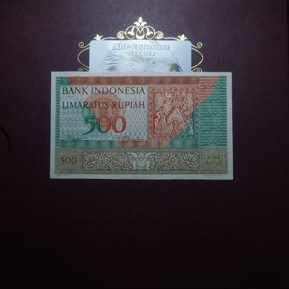 Uang Kuno 500 Rupiah Seri Budaya Tahun 1952
