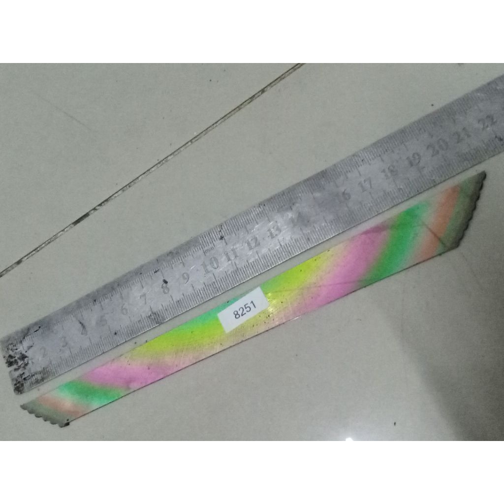 Baja HSS DM05 Pelangi Original Bahan Pisau Dapur Iris Seset Kelet Fillet Mutik Code 8251