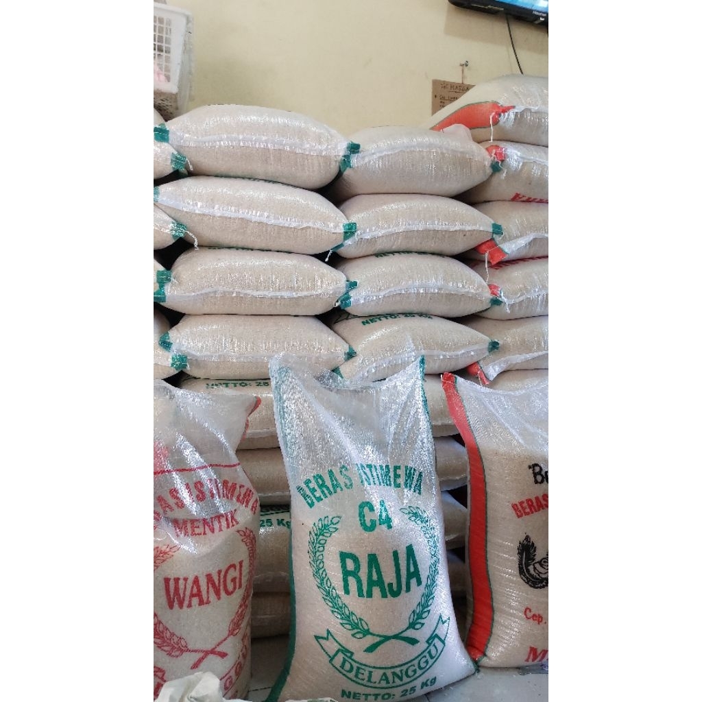 BERAS C4 RAJA 1KARUNG (25kg)ASLI DELANGGU