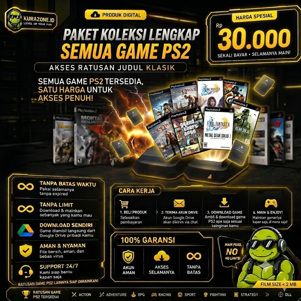 Paket Nostalgia Semua Game PS2 - Sekali Bayar Selamanya