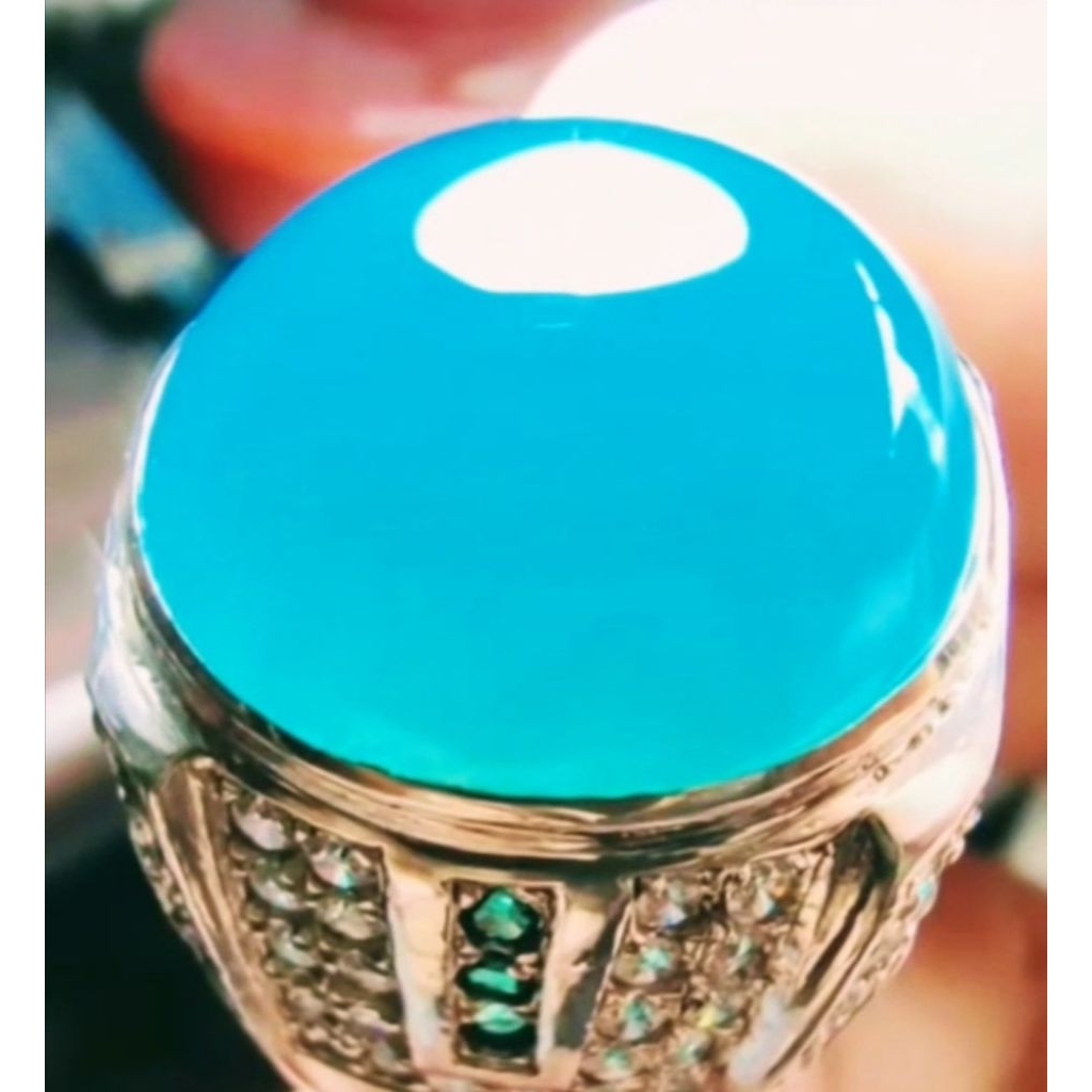 Bacan doko gulau coklat HQ ring perak size kantoran jumbo mumbul kode09