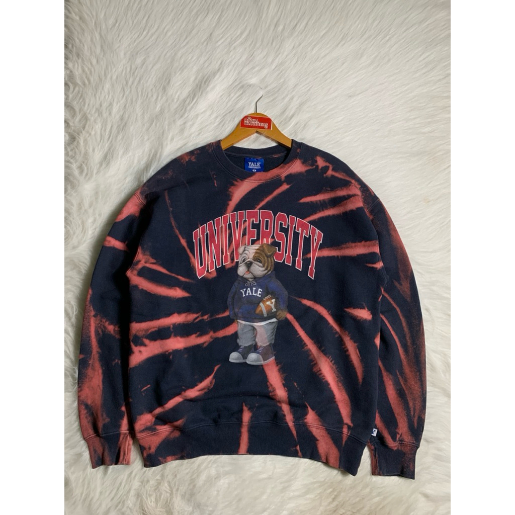 crewneck Yale tye dye second (4312) - Hoodie second - hoodie second branded - Jaket Second - Jaket S