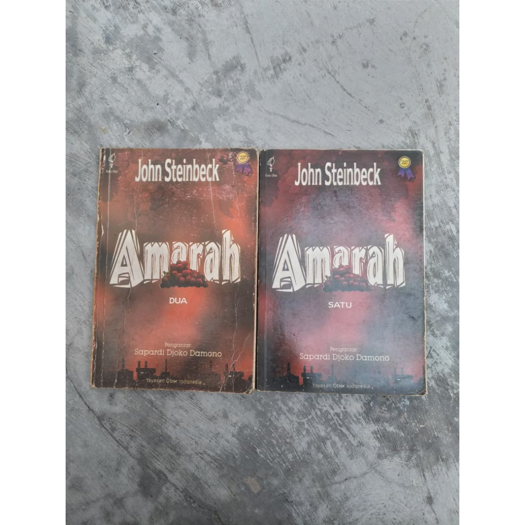 Buku  Amarah 1  & 2 Penulis: John Steinbeck Pengantar & Penerjemah: Sapardi Djoko Damono