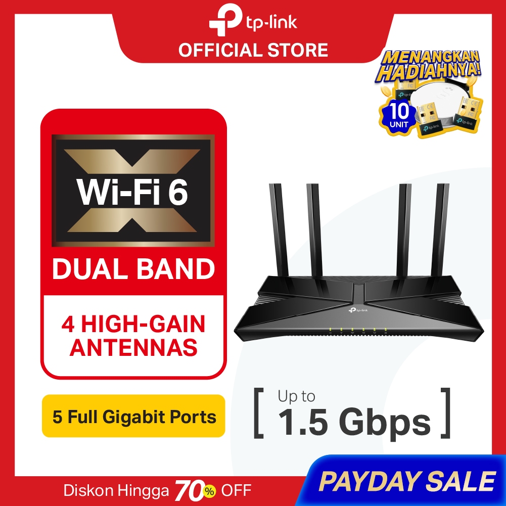TP-Link Archer AX23 | AX1800 Wi-Fi 6 Router | Dual-Band | Gigabit | Mesh | Access Point | AX10 AX12
