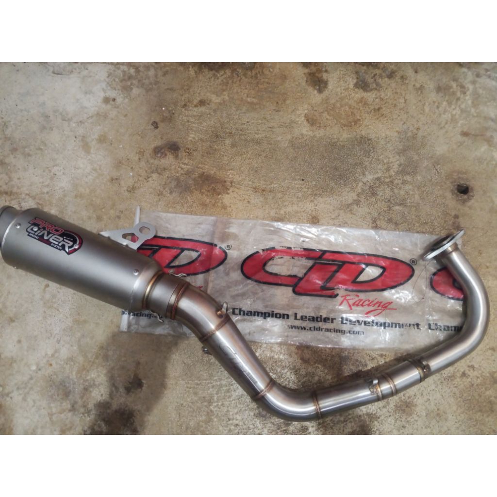 knalpot Proliner ORI+leheran CLD Racing Beat karbu