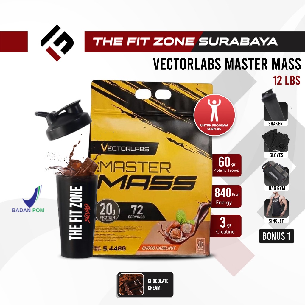 VECTORLABS Master Mass Gainer 12 Lbs Supplemen Fitness Weight Gainer Mastermass
