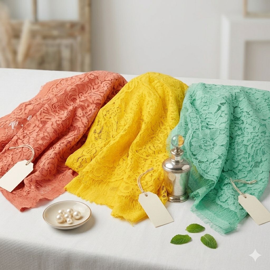 Harga Bundling | Kain Brokat Semi Prancis Cantik Brukat/Brocade Bahan Kebaya Formal Casual Wisuda Me