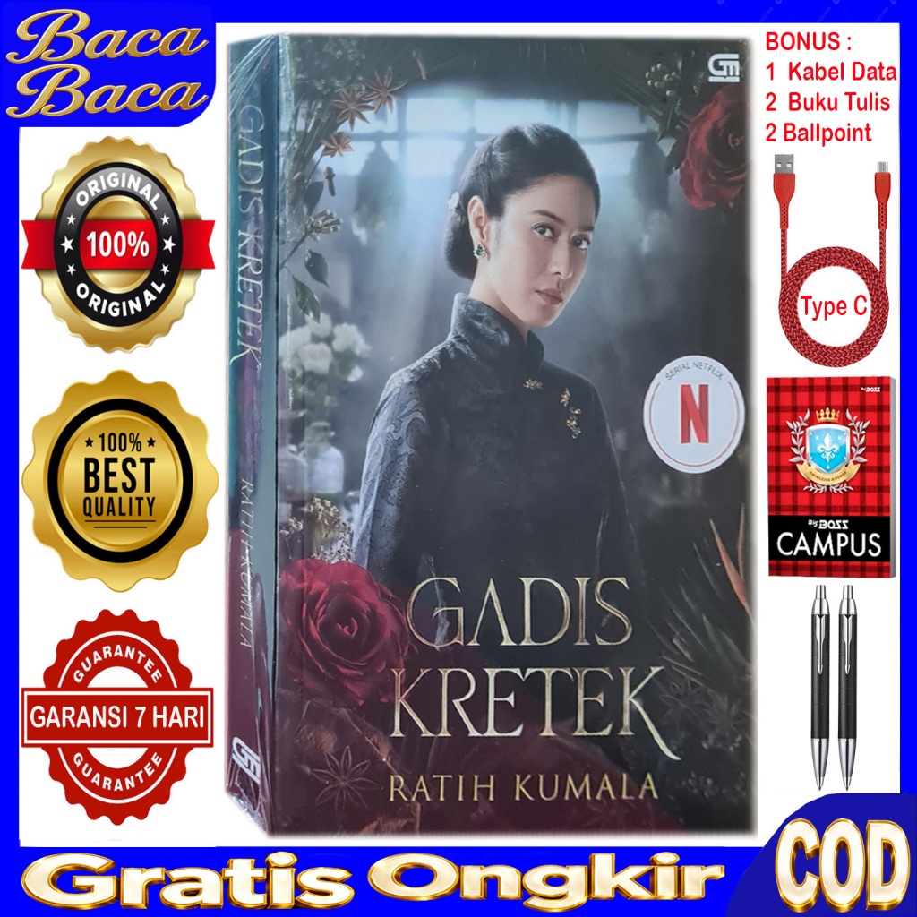 GADIS KRETE - Ori - Bonus 2 Buku tulis & 1 Kabel data