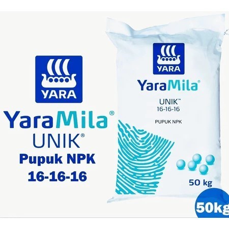 Pupuk NPK 16-16-16 Yaramila UNIK 50Kg Original/Pupuk