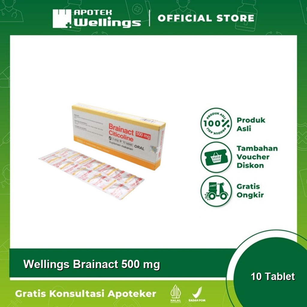 Wellings Brainact 500 Mg tablet