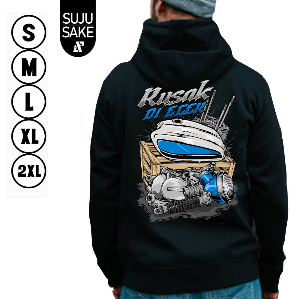 Sujusake Industries Jaket Hoodie Hodie Jemper Jumper Hode Flece Cb100 125 Herex Klasik Bahan Tebal H