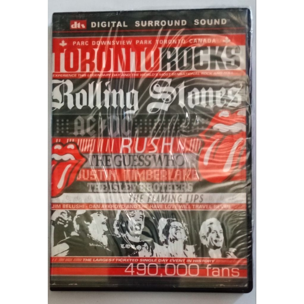 DVD- 'TORONTO ROCKS ROLLING STONES, AC/DC, RUSH THE GUESS WHO, JUSTIN TIMBERLAKE, THE ISLEY BROTHERS
