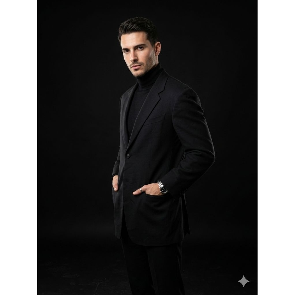LD 114 ARMANI BLAZER JAS Hitam LUXURY Size XL