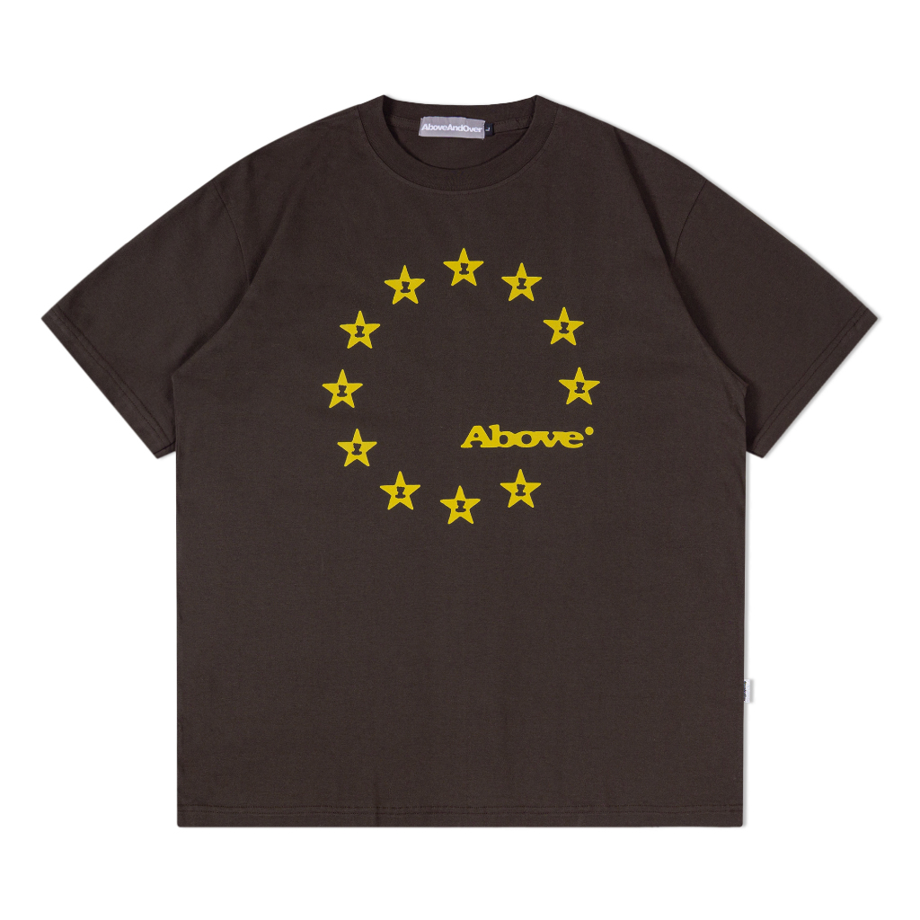 ABOVE AND OVER - FLAG BROWN TSHIRT
