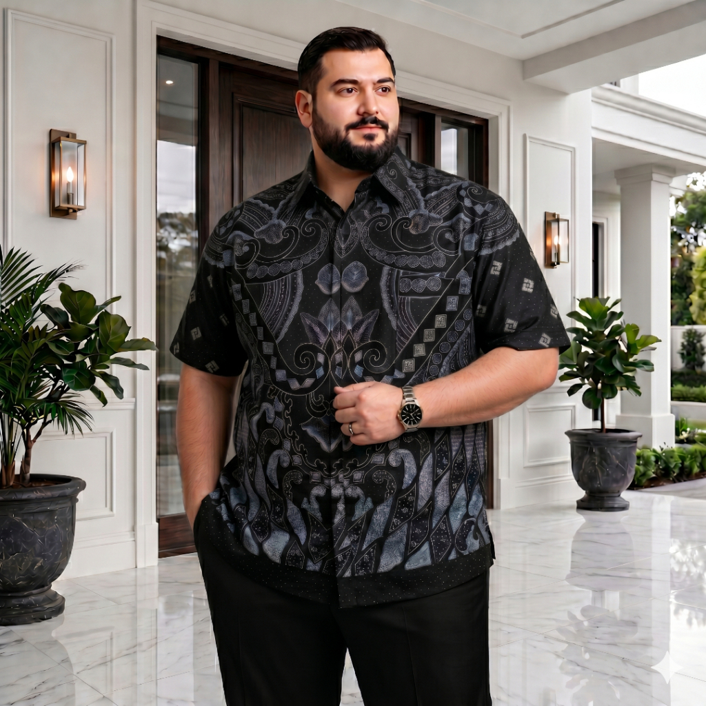 Kemeja hem batik fatih Colletion Batik Termurah Batik Super Jumbo