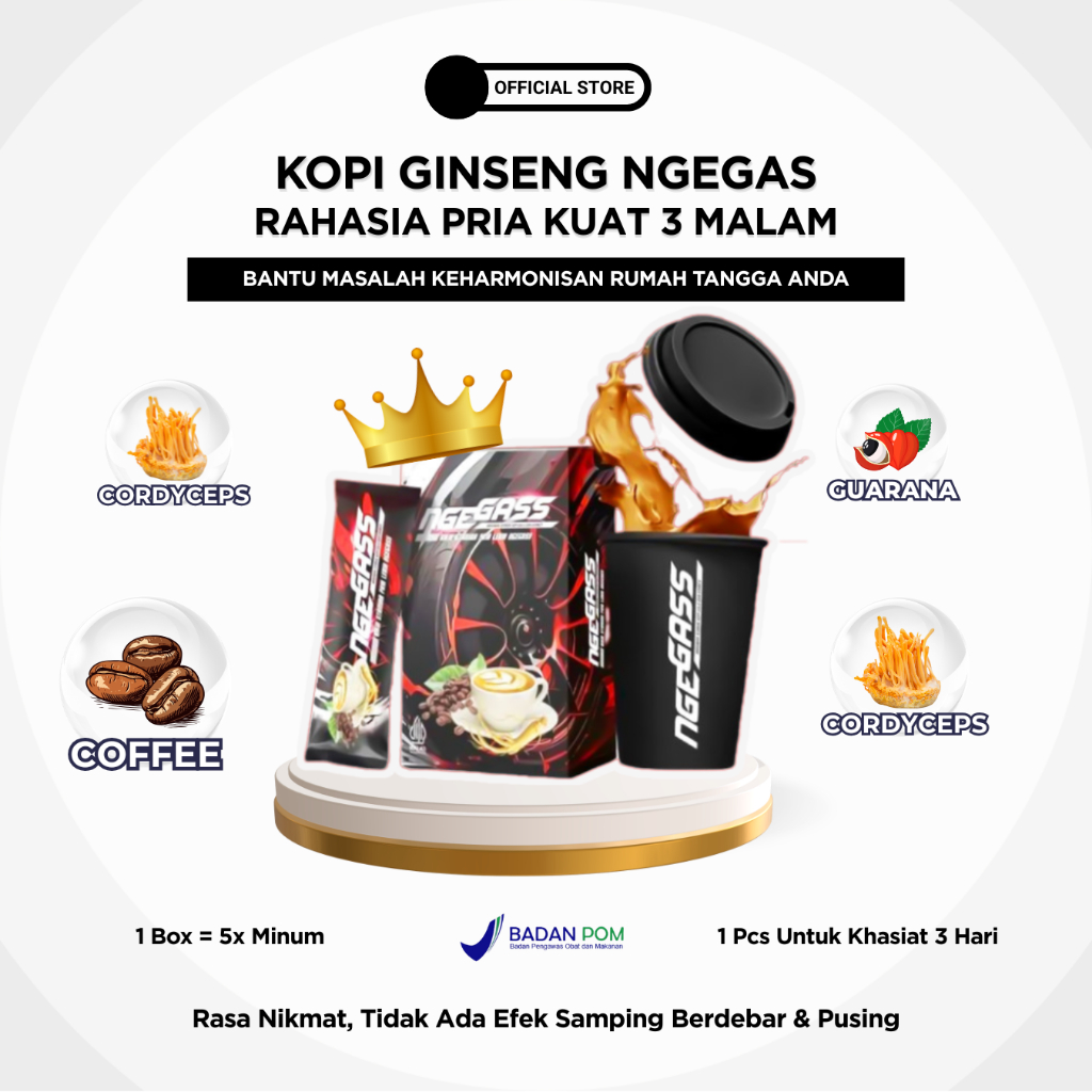Kopi Ngegas - Minuman Kopi Ginseng Korea Bantu Masalah Pria Dewasa