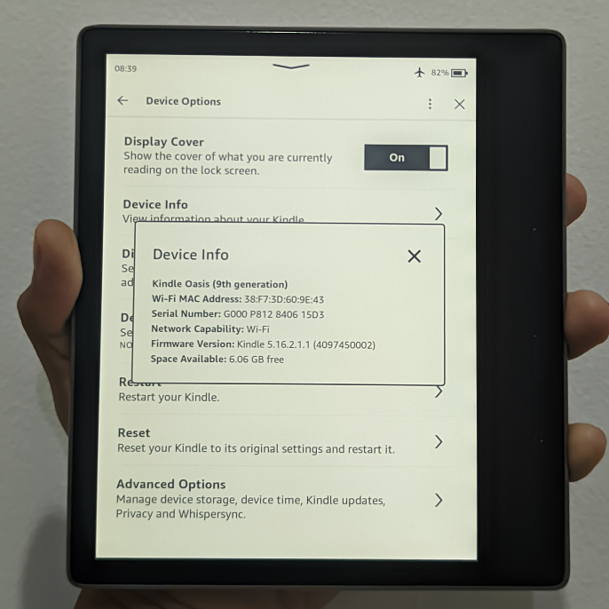 AMAZON Kindle Basic Oasis 2 Gen 9 eReader eBook - Ebook Reader Second Mulus Murah