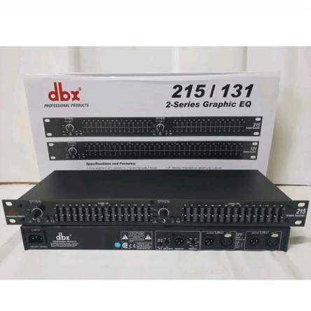 equaliser DBX 215 ORIGINAL / 131 original / equalizer dbx 215 2-series graphic equalizer new
