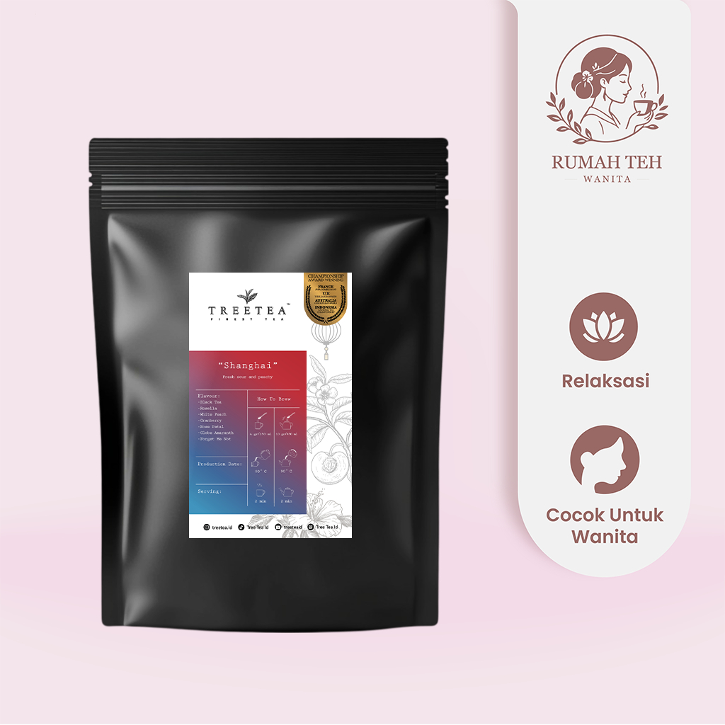 Ladies Choice Tea Sweet Fruity Tea SHANGHAI - Tea Bags Peach Flavour Teh Premium Wanita Wellness Tea