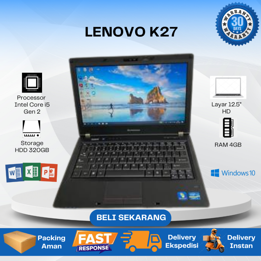 Laptop Lenovo K27/K29/T430 i5 Ram 4GB HDD 320GB