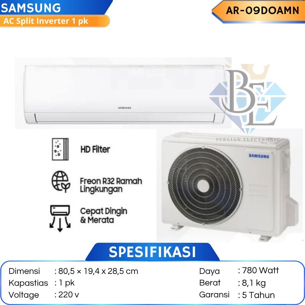 SAMSUNG AC 1 pk INVERTER AR-09DOAMN