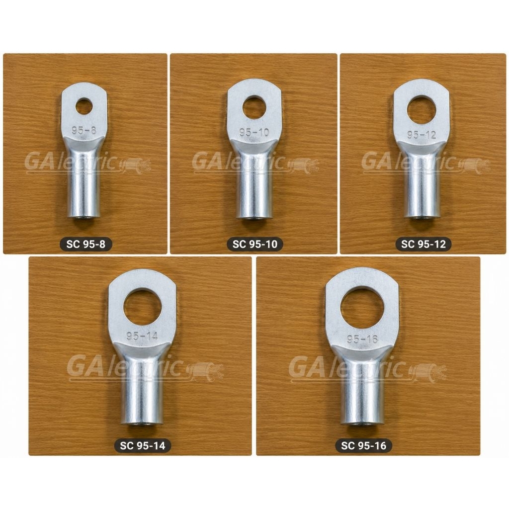 Cable Lug Skun Kabel 95mm Sc 95-8 / Sc 95-10 / Sc 95-12 / Sc 95-14 / Sc 95-16 Tembaga