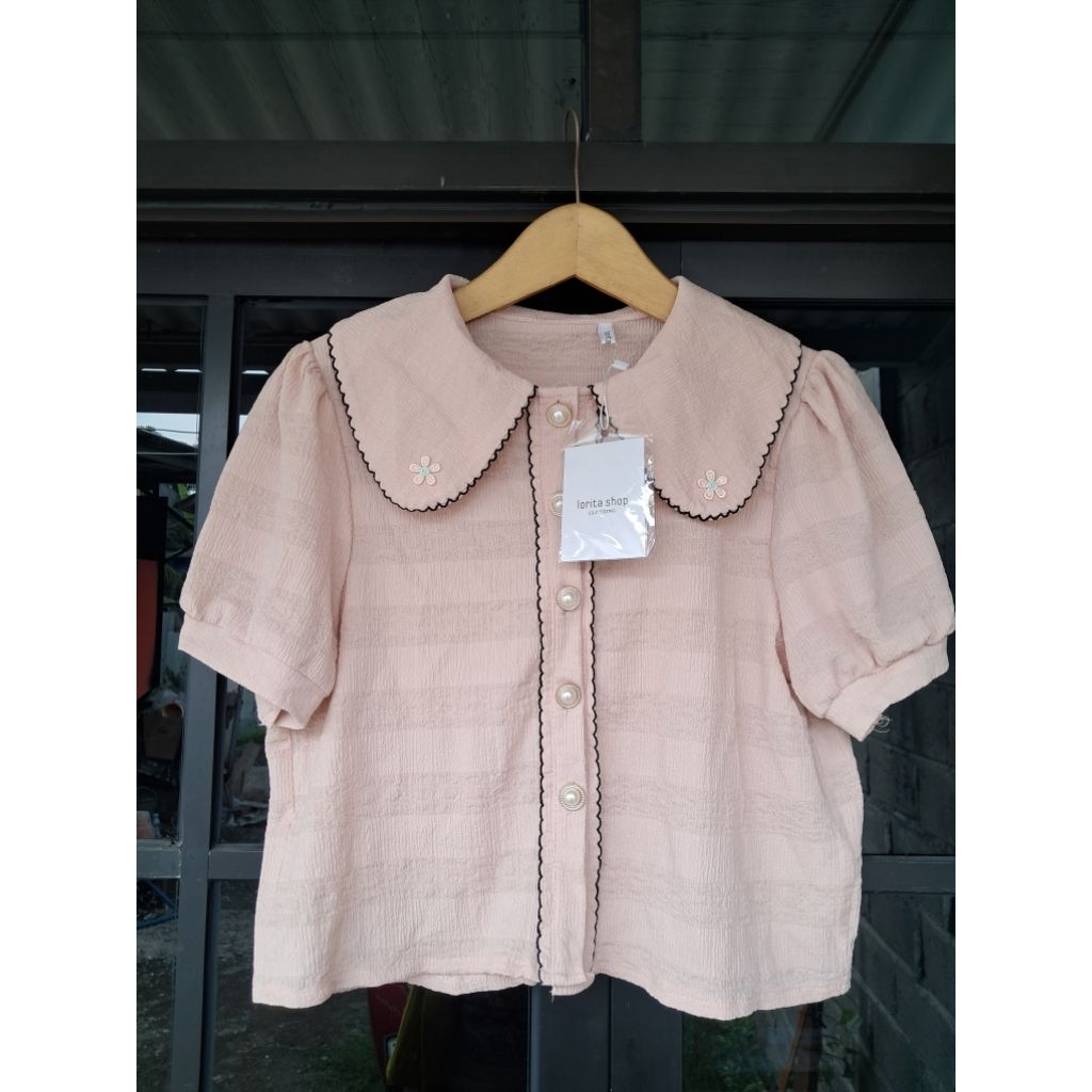 NEW Sale lorita clothing atasan blouse lucu kemeja lengan pendek wanita