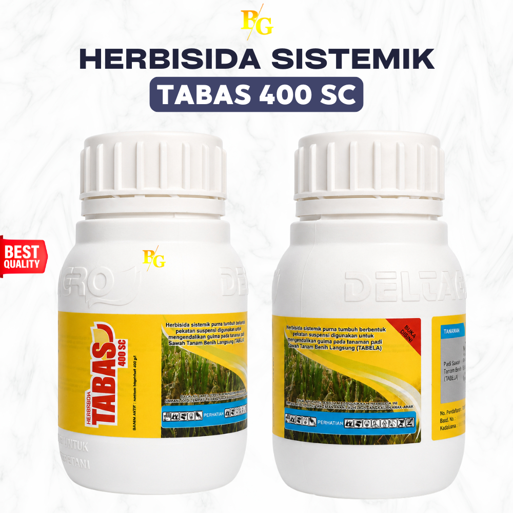 Tabas 400 SC Obat Rumput Padi Herbisida Sistemik Selektif Natrium Bispiribak 400 g/L