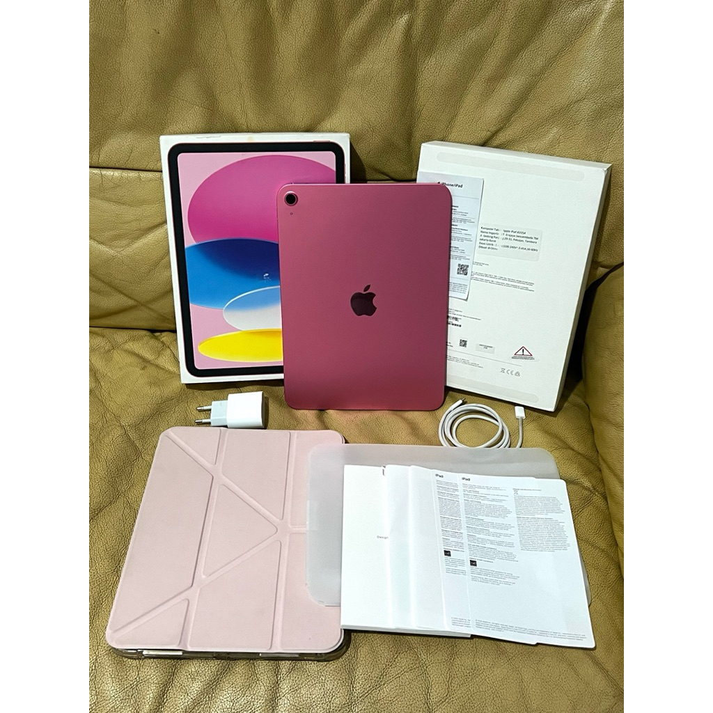iPad A16 Gen 11 Pink 128GB Garansi iBox sampai Februari 2027 BH 100% Second Like New Fullset Origina