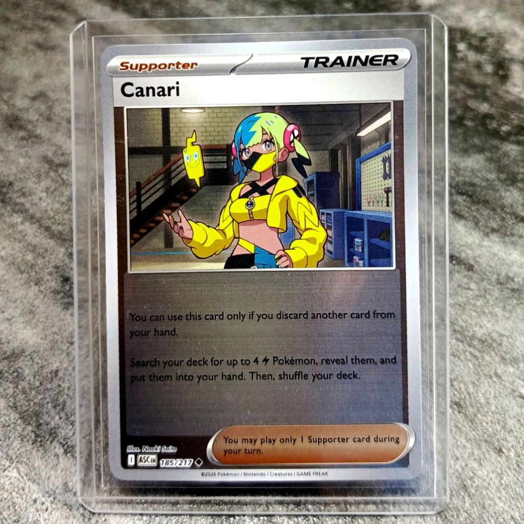 kartu pokemon TCG english original holo trainer canari sudah dapat toploader | sedia juga kartu poke
