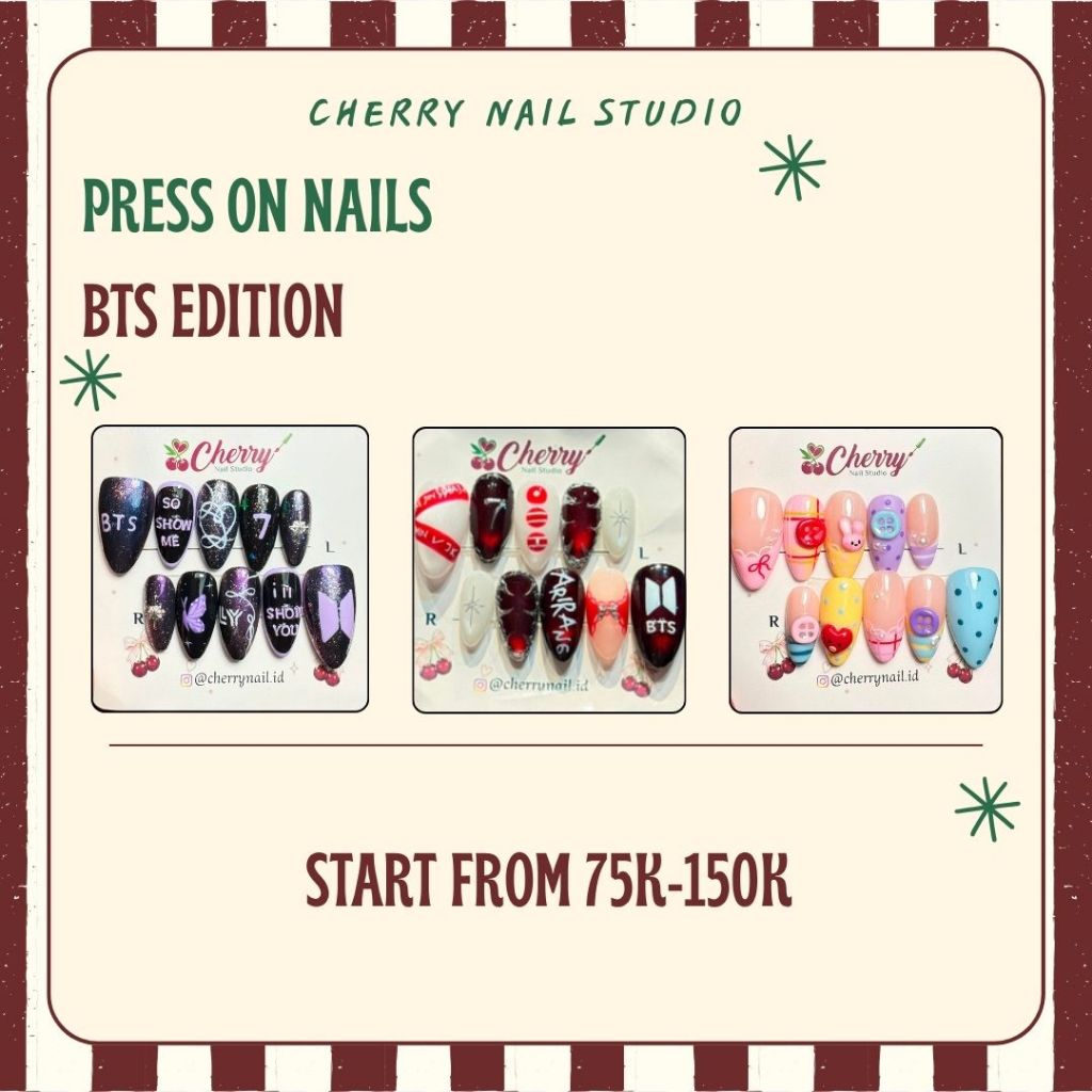 BTS PRESS ON NAILS SET