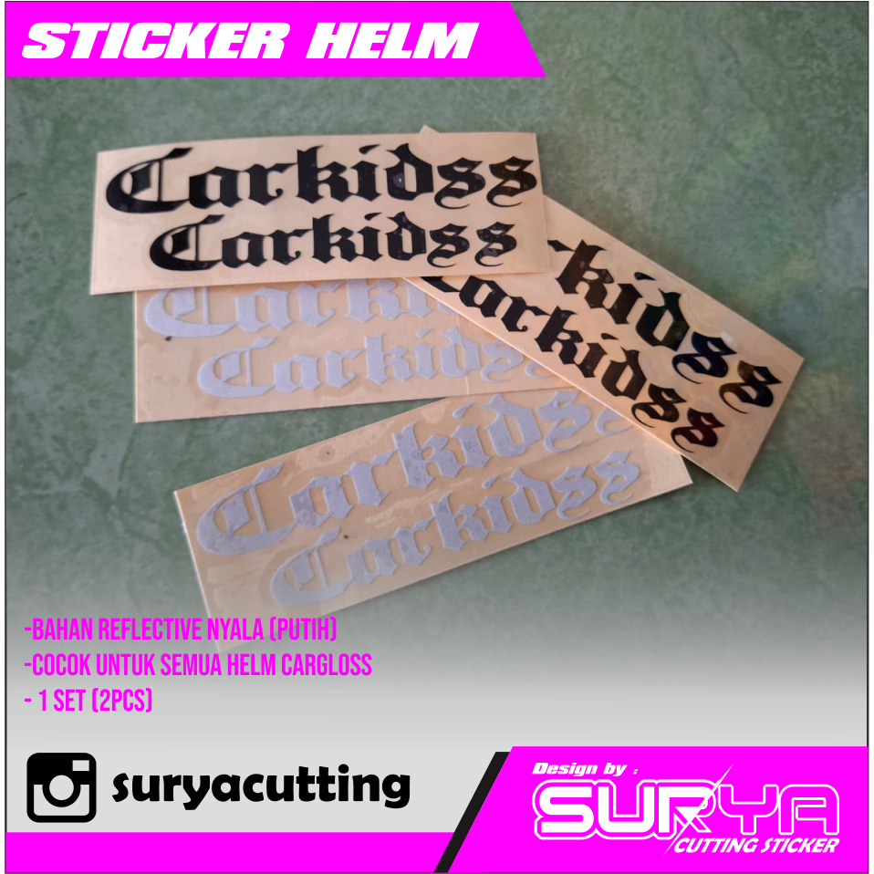 stiker helm anak carkids tahan air