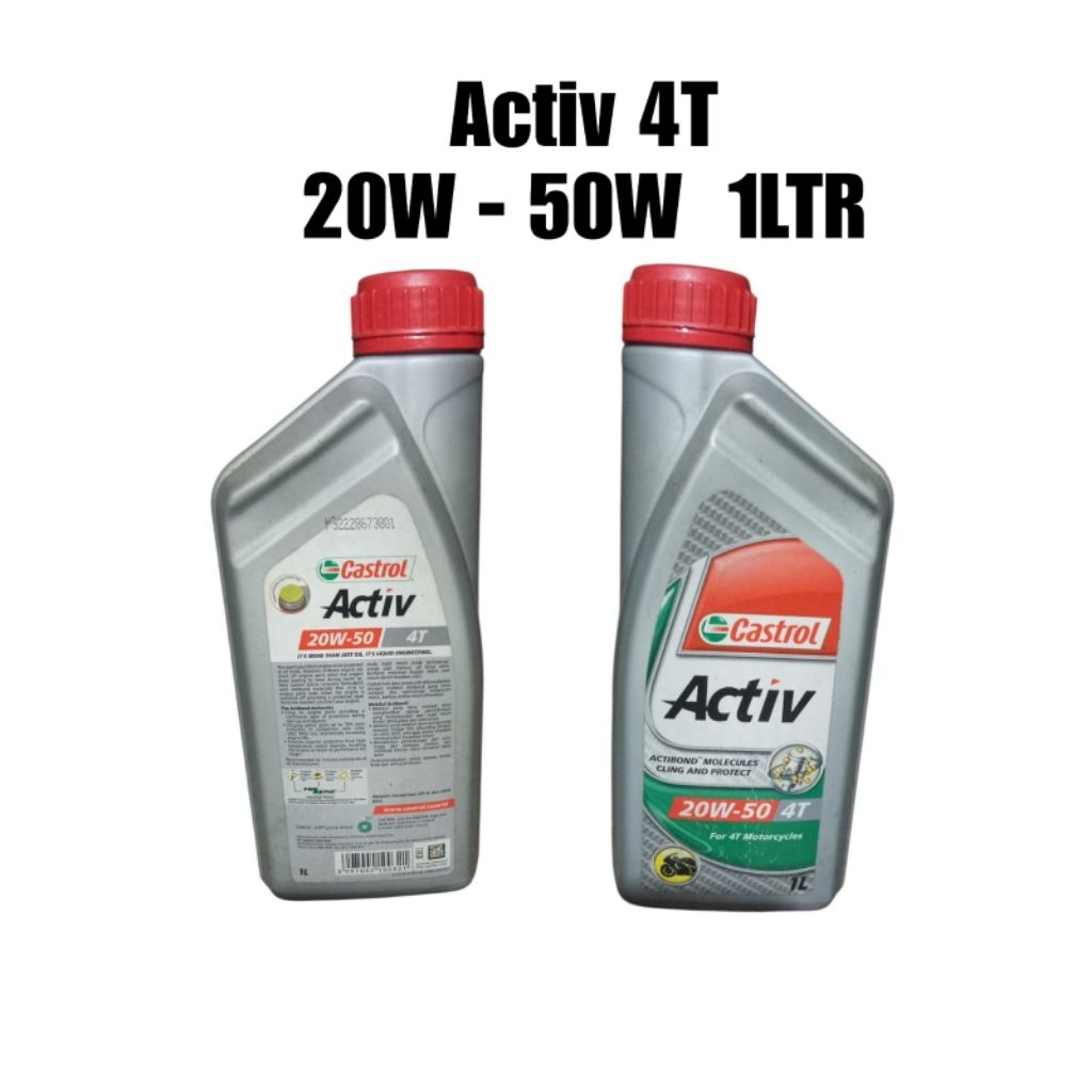 OLI CASTROL ACTIVE 20W 50W 1LTR 4TAK 4STROKE