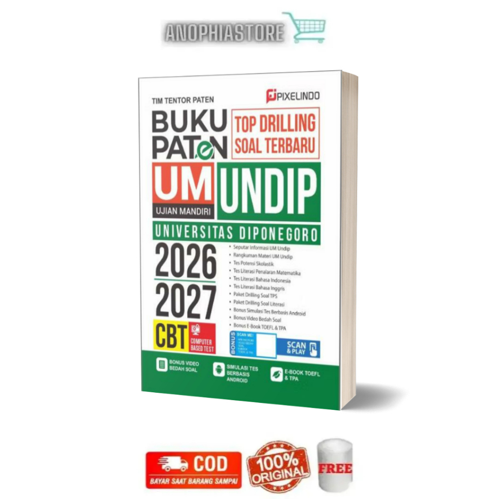 Buku Paten UM UNDIP 2026/2027 Buku Tes Masuk UNDIP