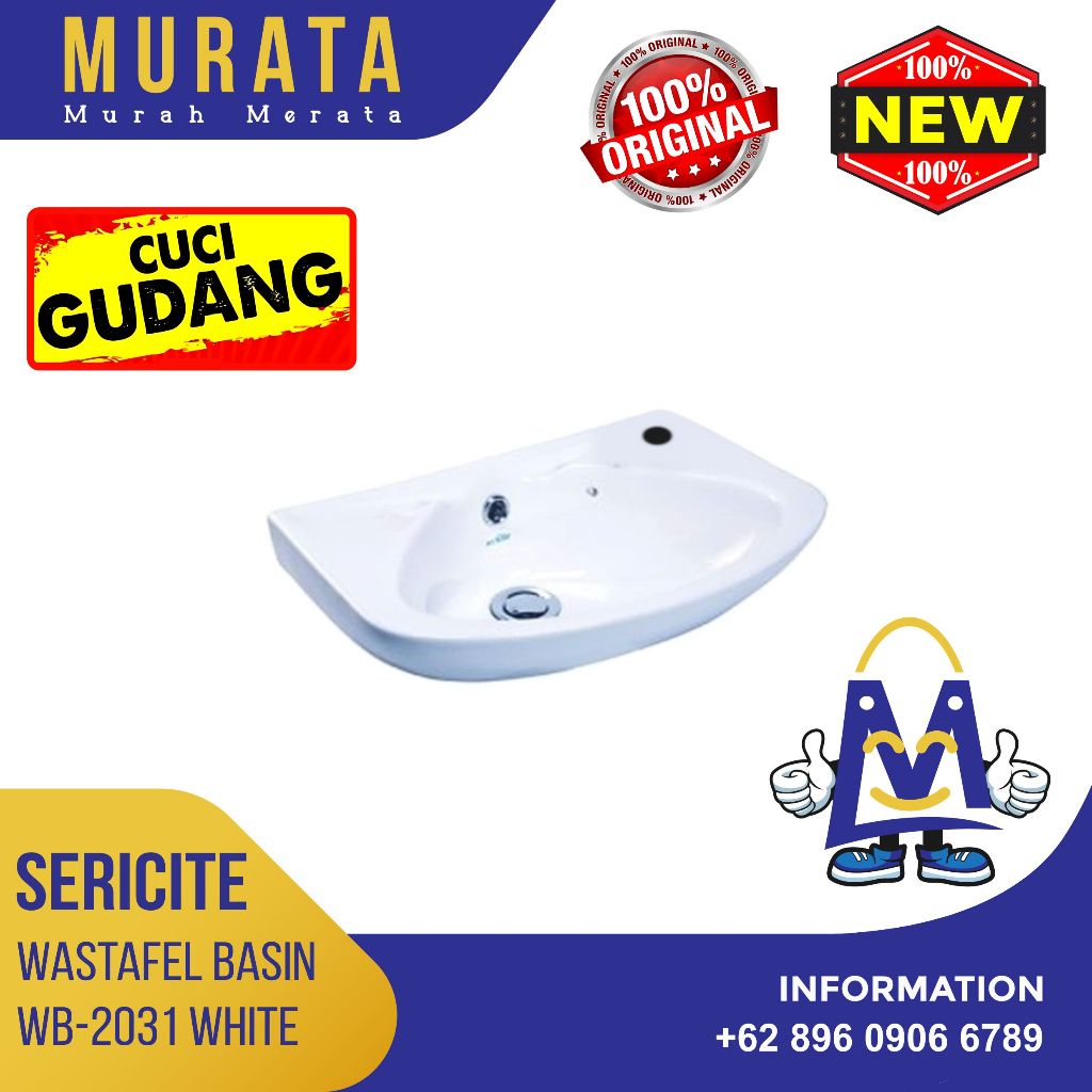 Sericite  - Washtafel / Wastafel / Westafel Basin w1 Wb 2031 Wb2031 Wash White