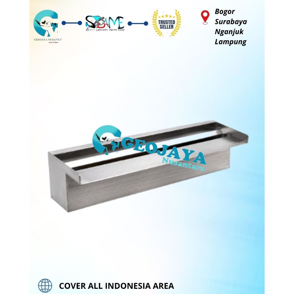 Nozzle Garden Pond Waterfall Stainless 40cm Nozzle Air Terjun Kolam