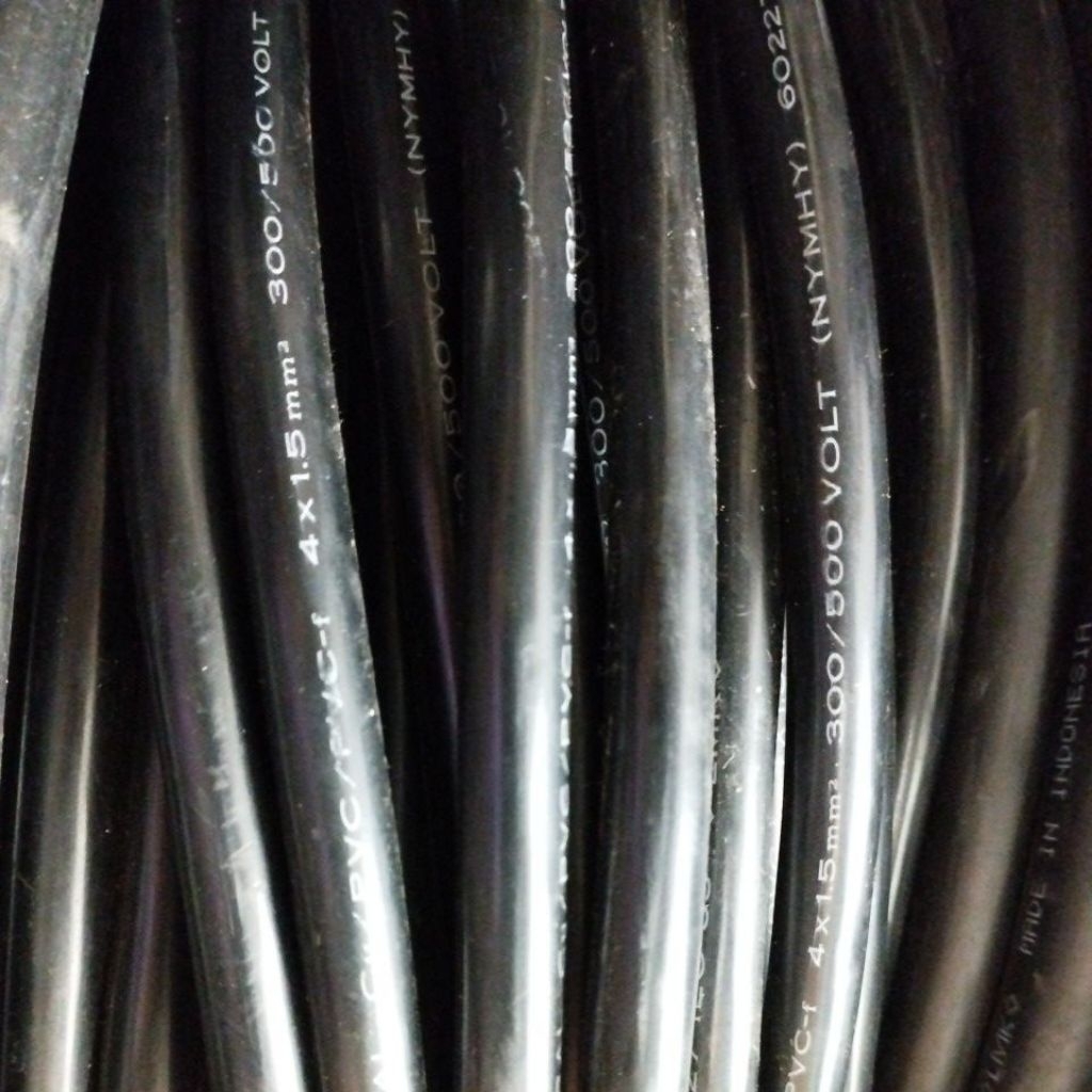 1 METER KABEL SERABUT NYMHY 4X1,5MM 4X1,5 MM FEDERAL