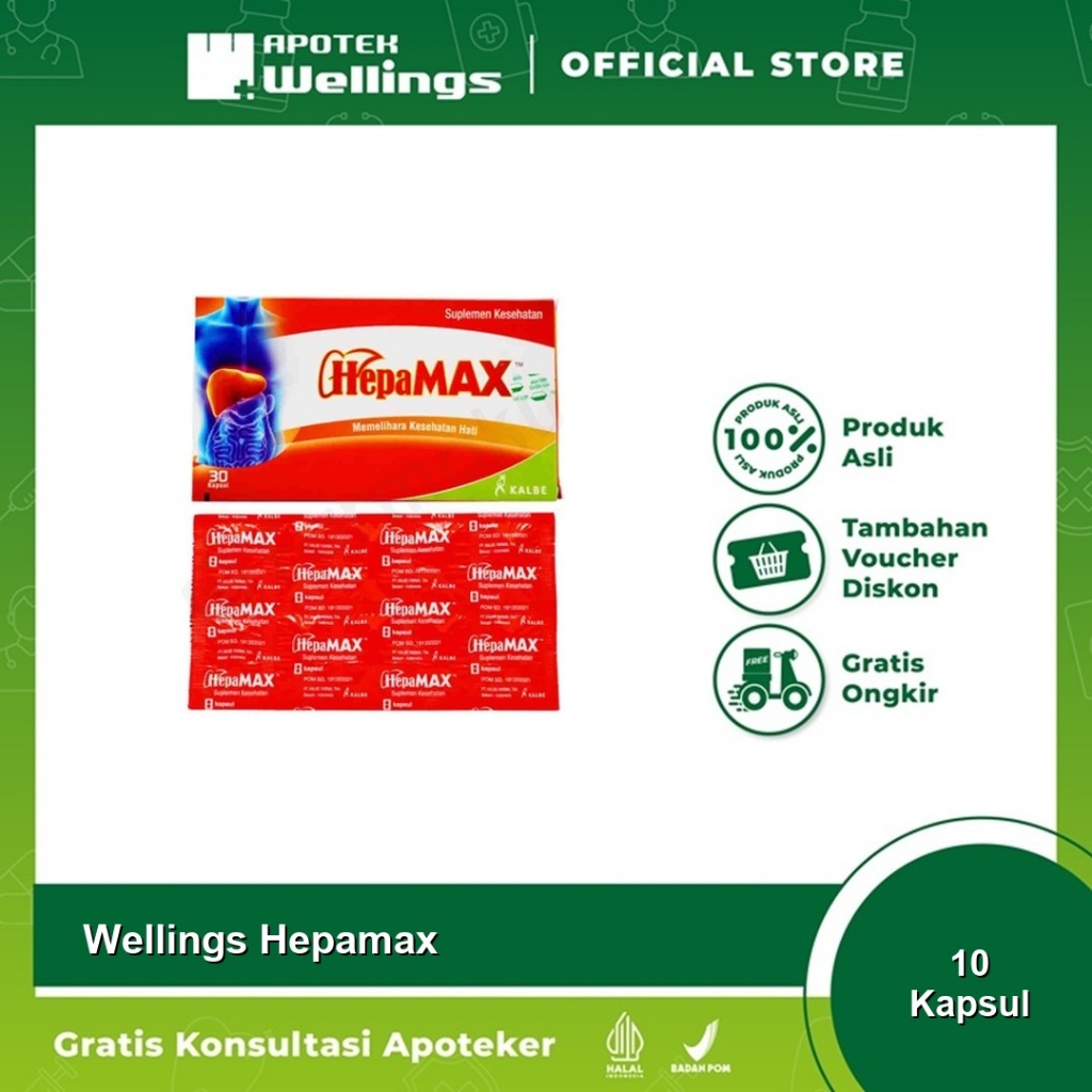 Wellings Hepamax 10 Kapsul