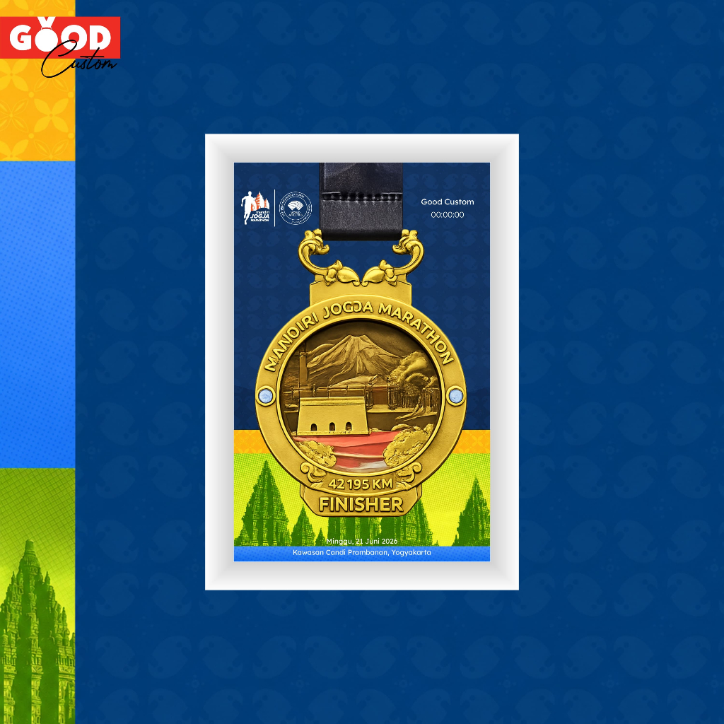 Good Custom Medal Frame - MJM (Mandiri Jogja Marathon)