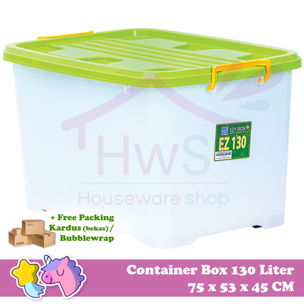 Tempat Kotak Penyimpanan /  Container Box Roda Ezy 130 Liter