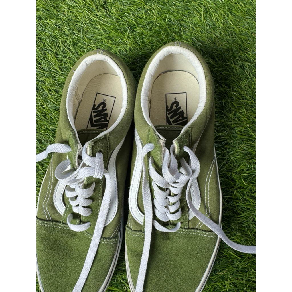 PRELOVED VANS OLD SKOOL GREEN ARMY