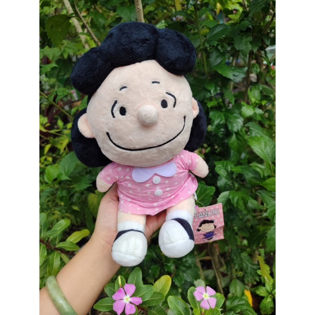 boneka lucy teman Snoopy baju pink original Snoopy peanuts pink mango new tag