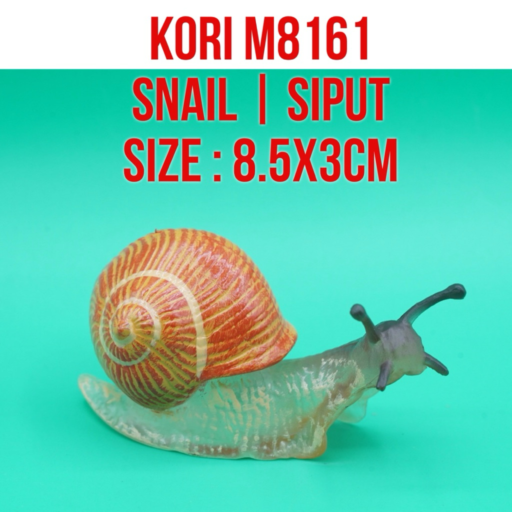 KORI M8161 Snails Snail Slug Siput Bekicot Gastropoda Achatina Fulica | Mainan Figure Binatang Minia