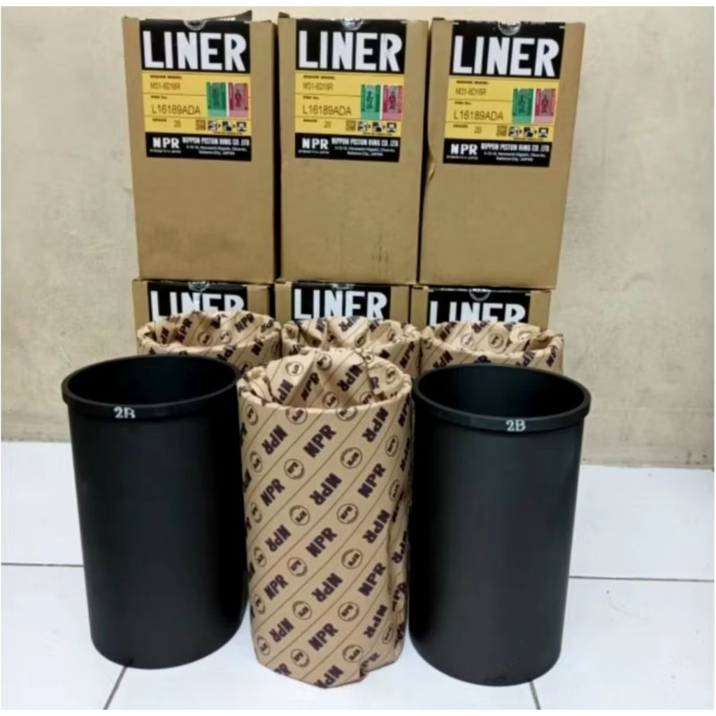 BORING LINER MITSUBISHI FUSO GANJO 6D16 M31 TYPE 2B PS190 PS220 LINER SET MITSUBISHI GANJO NPR 1SET 